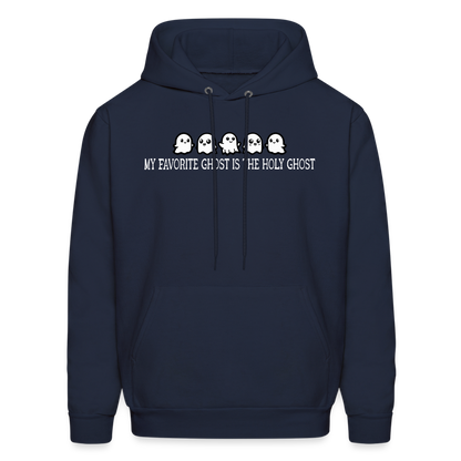 My Favorite Ghost is the Holy Ghost (W) Men's Hoodie - navy