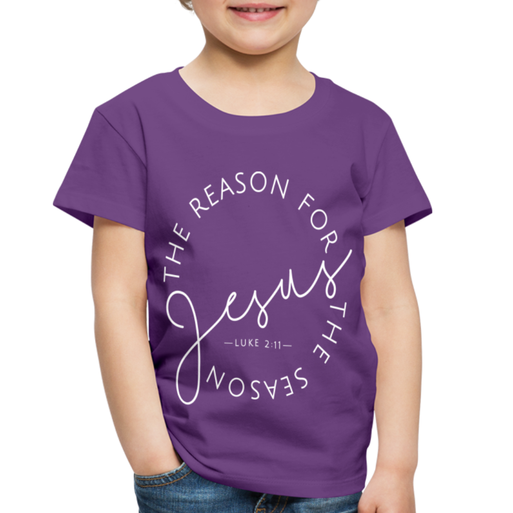 The Reason for the Season (W) Christmas Toddler Shirt - purple