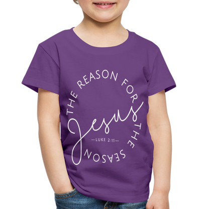 The Reason for the Season (W) Christmas Toddler Shirt - purple