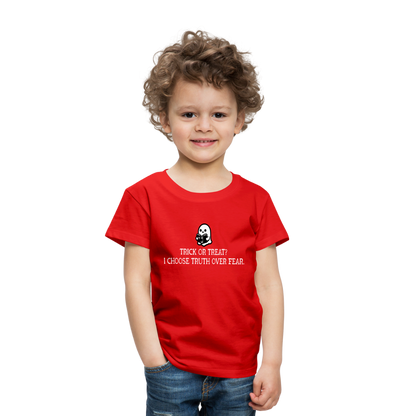 Trick or Treat I Choose Truth (W) Toddler T-Shirt - red