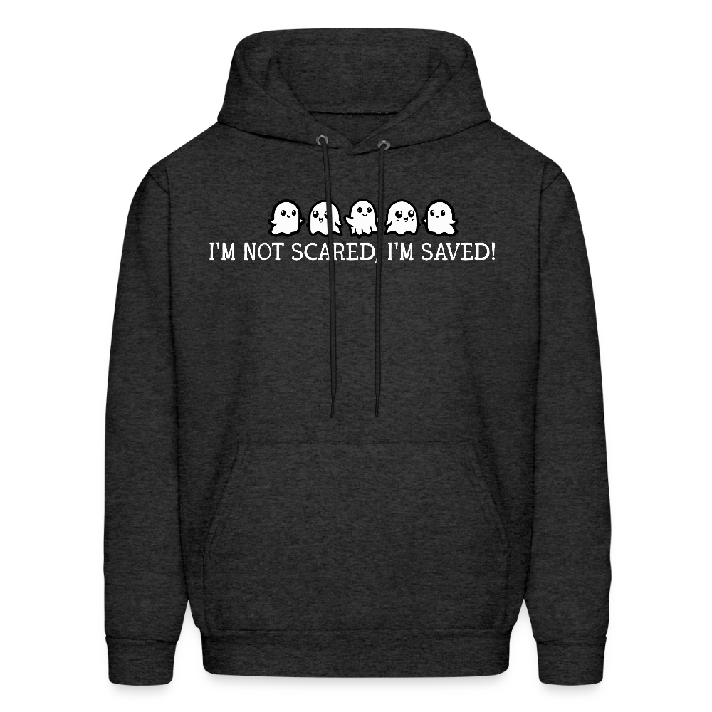 I'm Not Scared I'm Saved (W) Men's Hoodie - charcoal grey