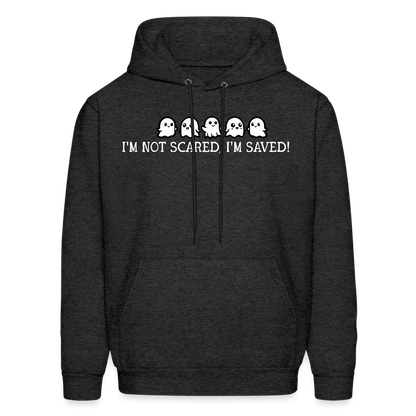 I'm Not Scared I'm Saved (W) Men's Hoodie - charcoal grey