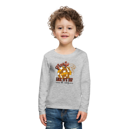 Party Like its 1517 (Color) Reformation Day Kid's Long Sleeve Shirt - heather gray