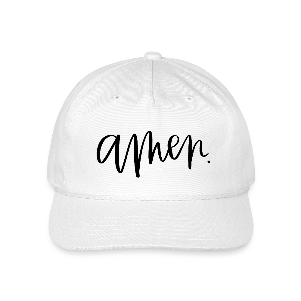 Amen Hat Cap - white