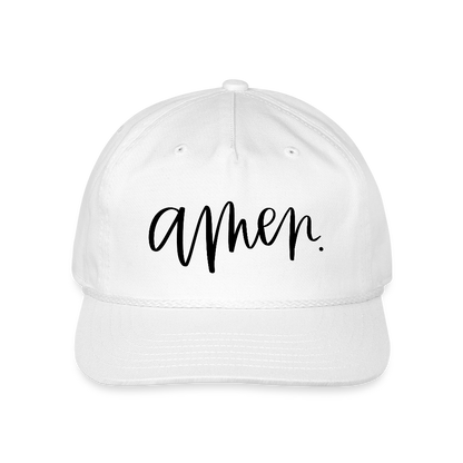 Amen Hat Cap - white