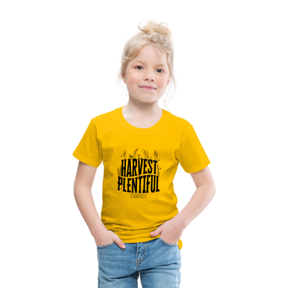 The Harvest is Plentiful Toddler T-Shirt - sun yellow