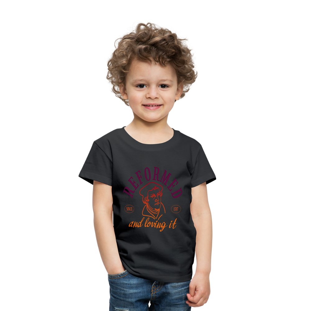 Reformed & Loving It (Color) Reformation Day Toddler T-Shirt - black