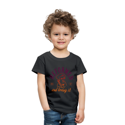 Reformed & Loving It (Color) Reformation Day Toddler T-Shirt - black