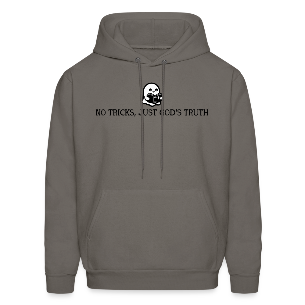 No Tricks Just God's Truth (Bible) Men's Hoodie - asphalt gray