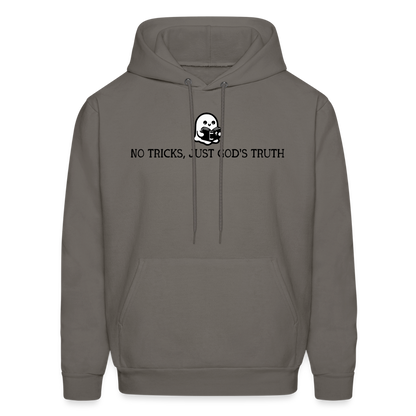 No Tricks Just God's Truth (Bible) Men's Hoodie - asphalt gray