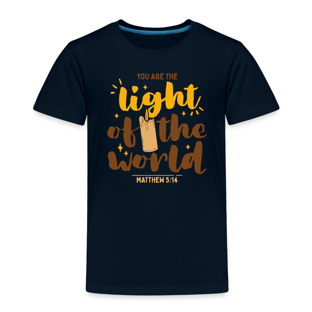 You are the Light of the World (Candle) Toddler T-Shirt - deep navy