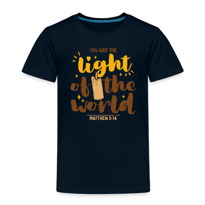 You are the Light of the World (Candle) Toddler T-Shirt - deep navy