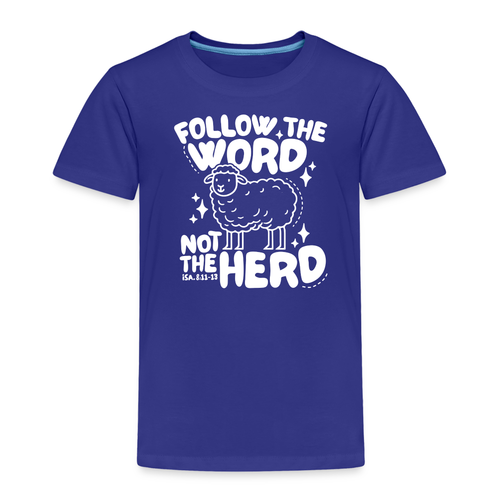 Follow the Word (W) Toddler T-Shirt - royal blue