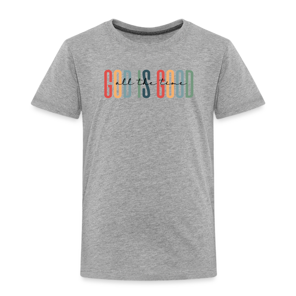 God is Good (Rainbow) Toddler T-Shirt - heather gray