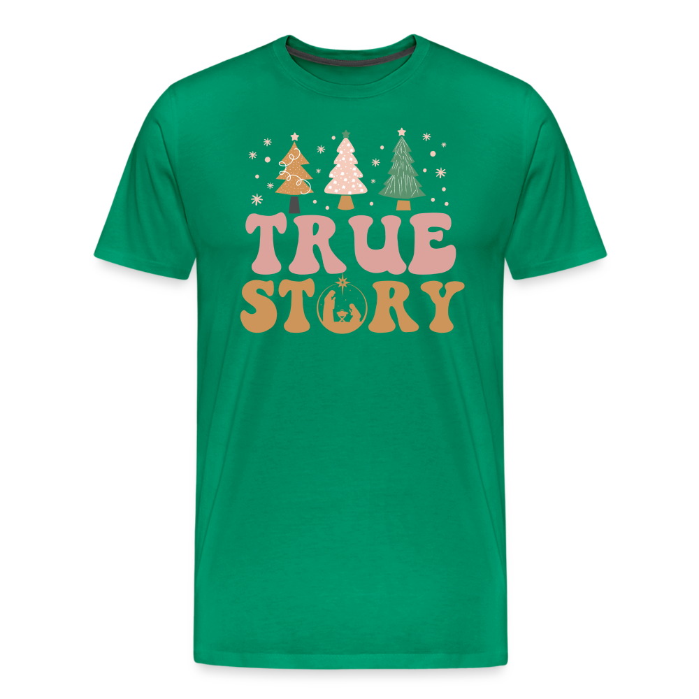 True Story Christmas Family Men's Premium T-Shirt - kelly green