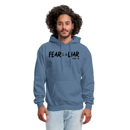 Fear is a Liar Men's Hoodie - denim blue