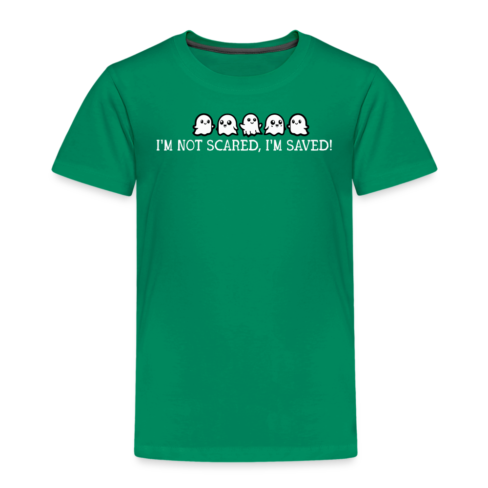 I'm Not Scared I'm Saved (W) Toddler T-Shirt - kelly green