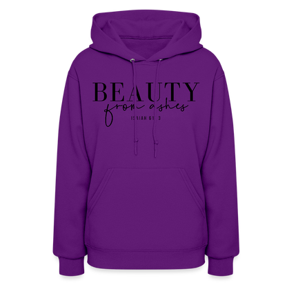 Beauty from Ashes Women's Hoodie - purple