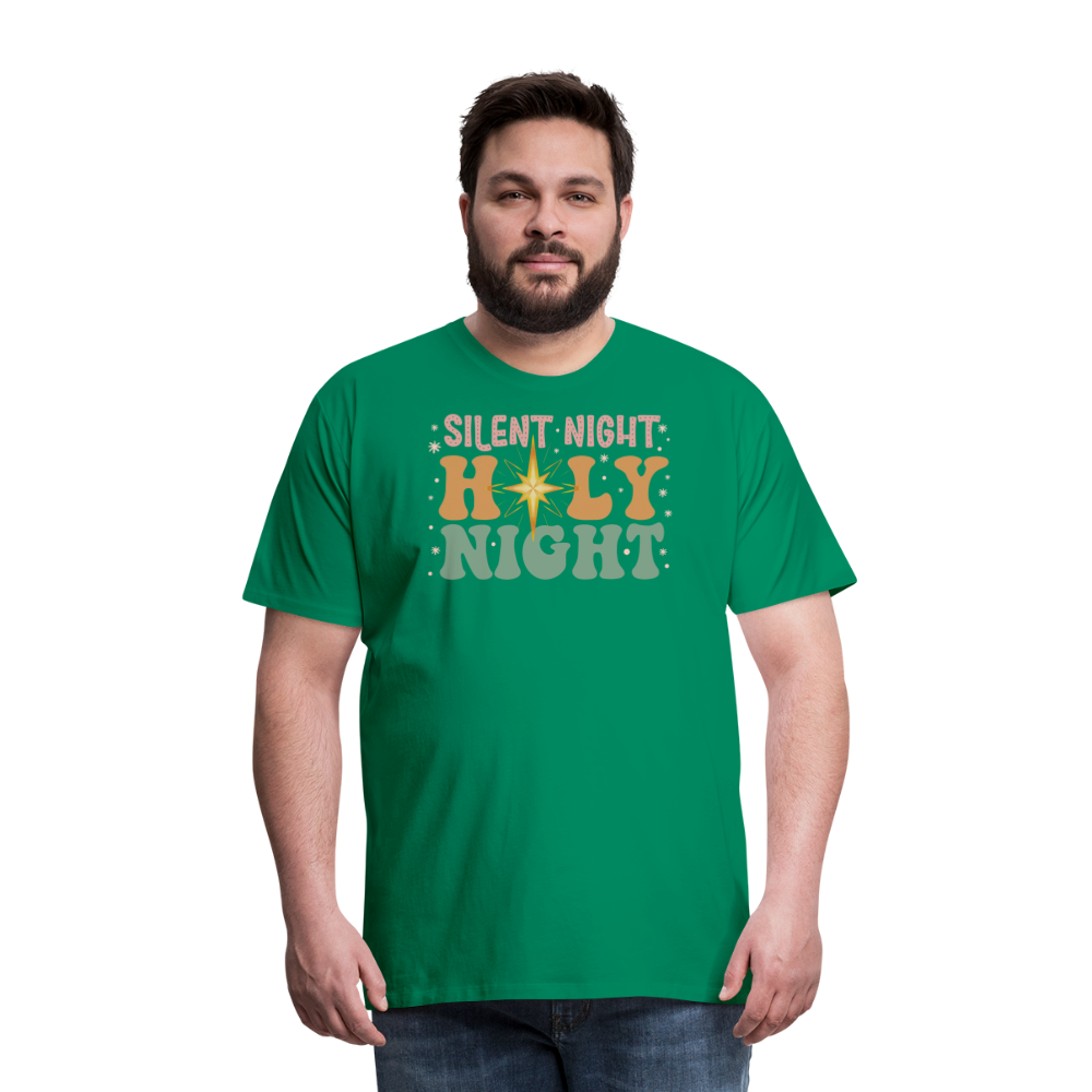 Silent Night Christmas Family Men's Premium T-Shirt - kelly green