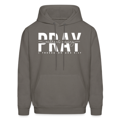 Pray Without Ceasing (W) Men's Hoodie - asphalt gray