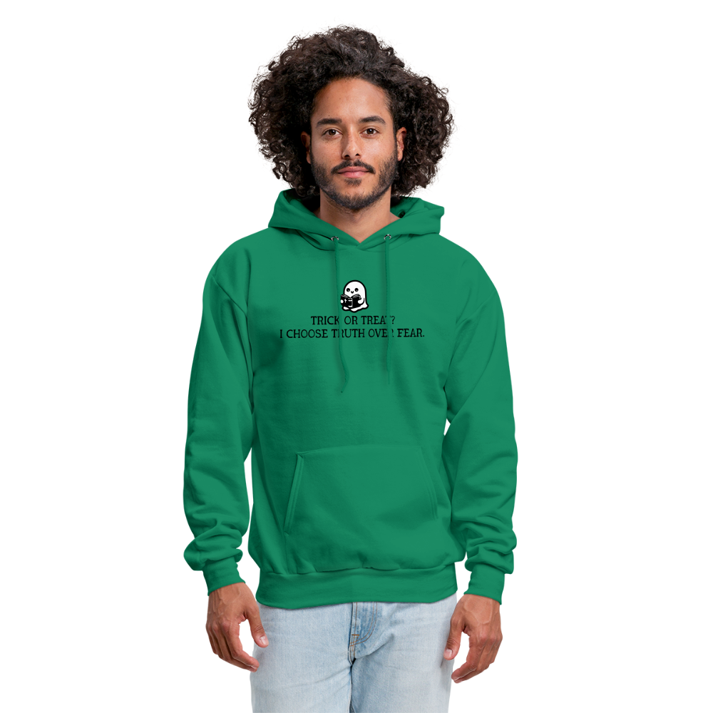 Trick or Treat I Choose Truth (Bible) Men's Hoodie - kelly green