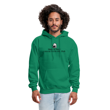 Trick or Treat I Choose Truth (Bible) Men's Hoodie - kelly green