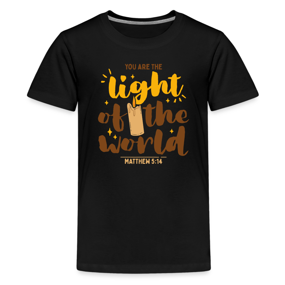 You are the Light of the World Kid's T-Shirt - black