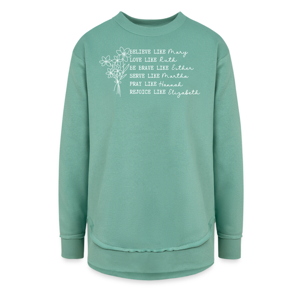 Women of the Faith (W) Women's Tunic Sweater - saltwater