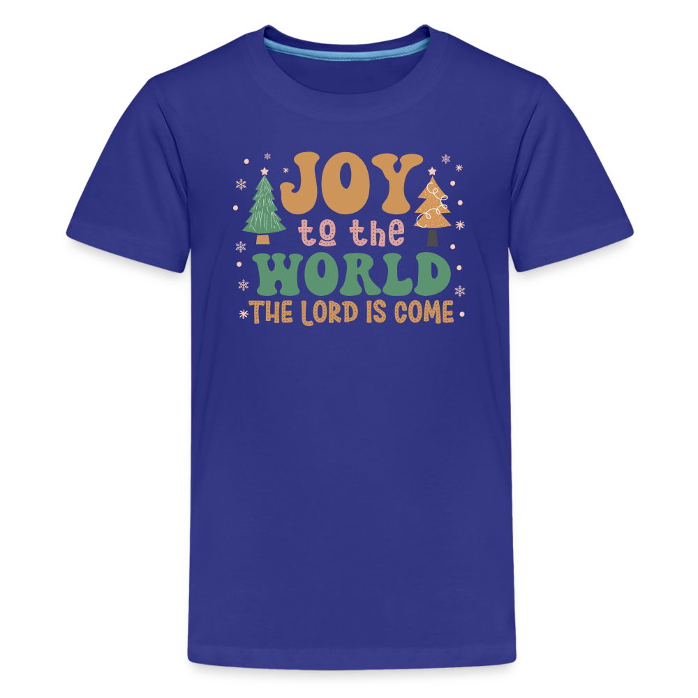 Joy to the World Christmas Family Kids' Premium T-Shirt - royal blue