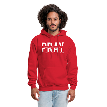 Pray Without Ceasing (W) Men's Hoodie - red