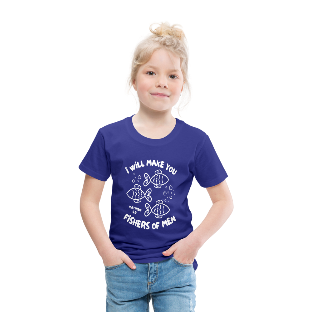 I Will Make You Fishers of Men (W) Toddler T-Shirt - royal blue