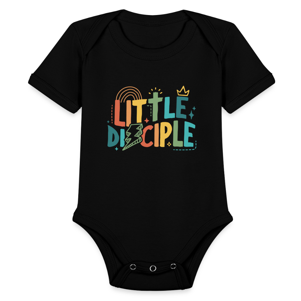 Little Disciple Baby Onesie Bodysuit - black