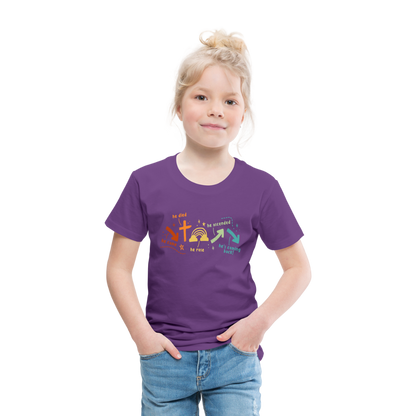 He Came He Died He Rose Toddler Premium T-Shirt - purple