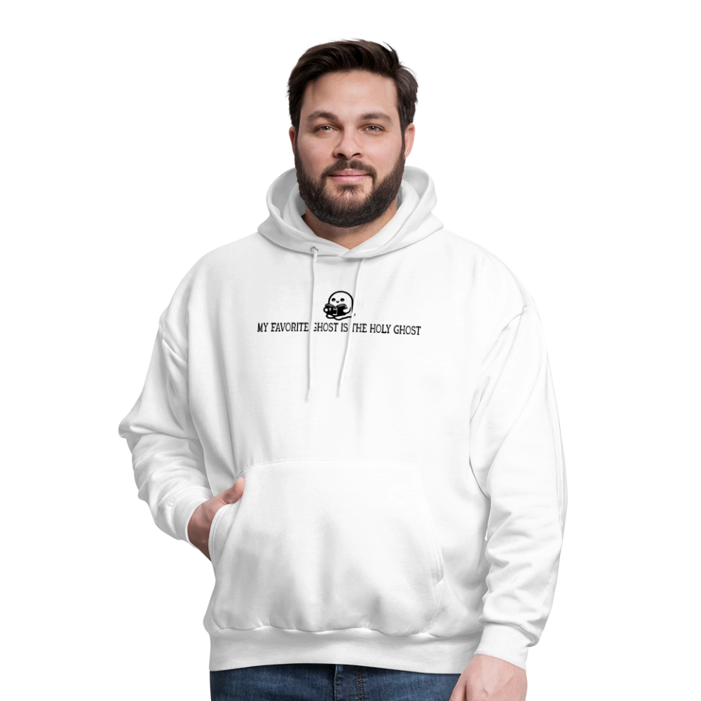 My Favorite Ghost is the Holy Ghost (Bible) Men's Hoodie - white