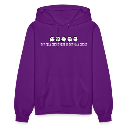 The Only Ghost Here is the Holy Ghost (W) Women's Hoodie - purple