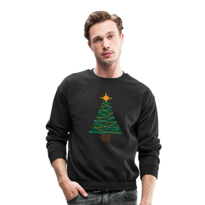 Names of Jesus Christmas Tree Men's Sweater - black