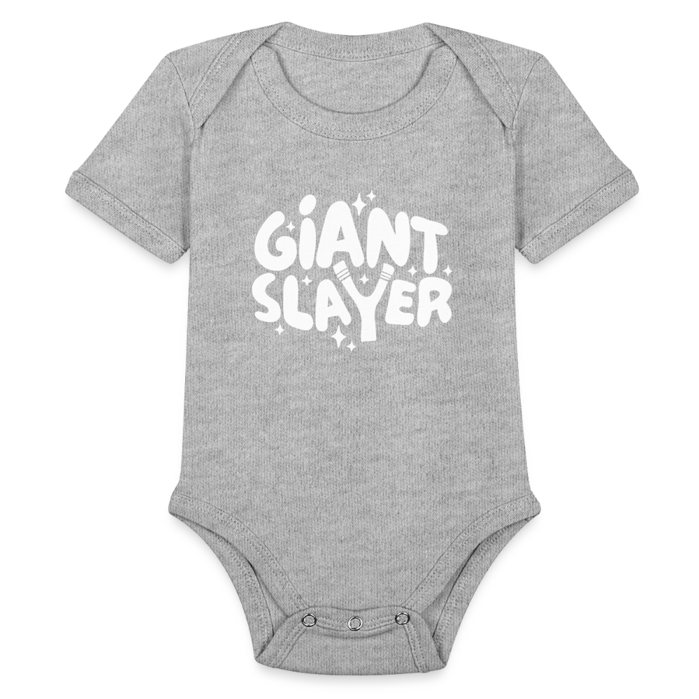 Giant Slayer Baby Onesie Bodysuit - heather grey