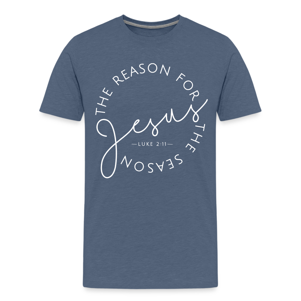 The Reason for the Season (W) Christmas Kids' Premium T-Shirt - heather blue