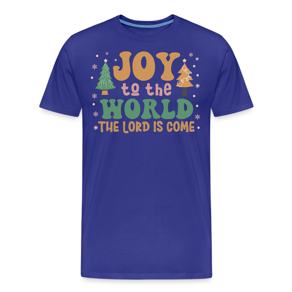 Joy to the World Christmas Family Men's Premium T-Shirt - royal blue