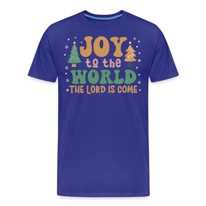 Joy to the World Christmas Family Men's Premium T-Shirt - royal blue