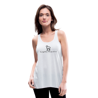 He Left the 99 to Find Me Women's Tank - white