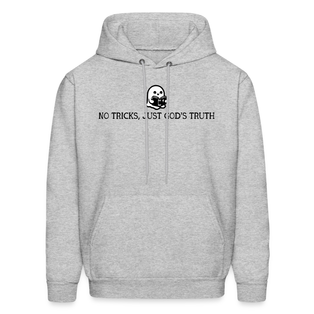 No Tricks Just God's Truth (Bible) Men's Hoodie - heather gray