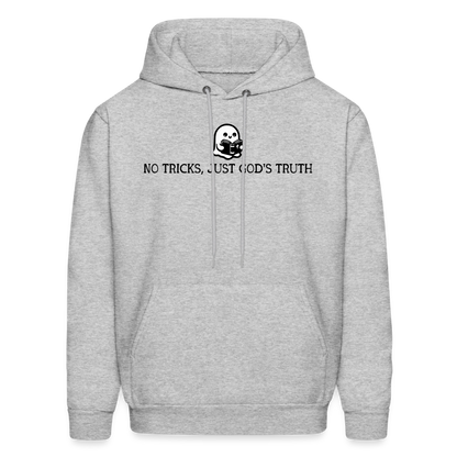 No Tricks Just God's Truth (Bible) Men's Hoodie - heather gray