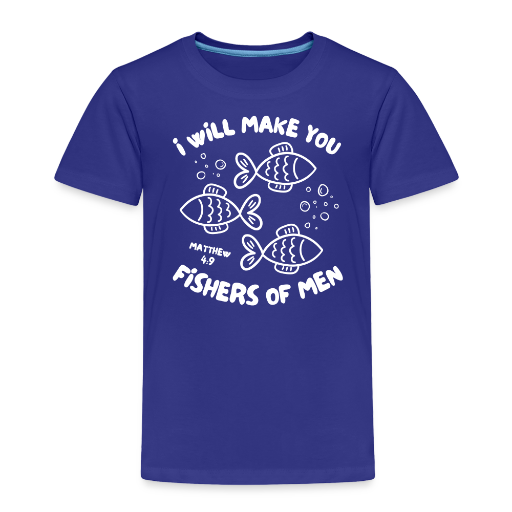 I Will Make You Fishers of Men (W) Toddler T-Shirt - royal blue