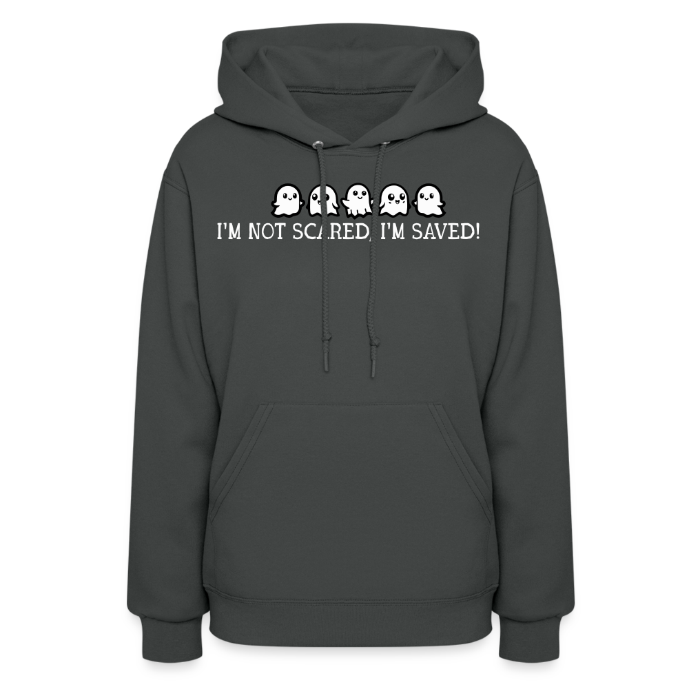 I'm Not Scared I'm Saved (W) Women's Hoodie - asphalt