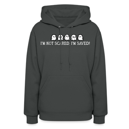 I'm Not Scared I'm Saved (W) Women's Hoodie - asphalt