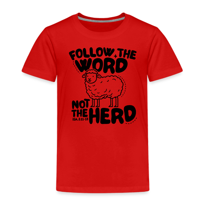 Follow the Word Toddler T-Shirt - red