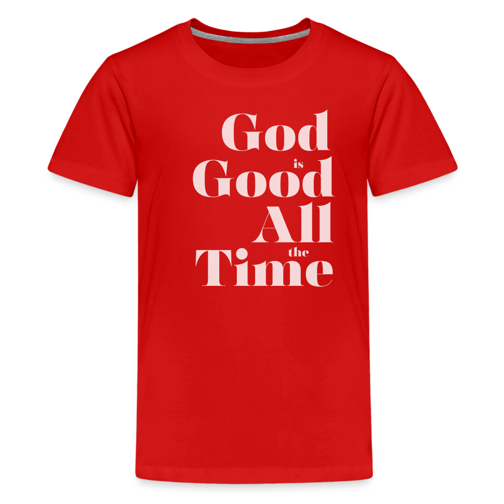 God is Good Kids' Premium T-Shirt - red