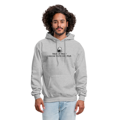 Trick or Treat I Choose Truth (Bible) Men's Hoodie - heather gray