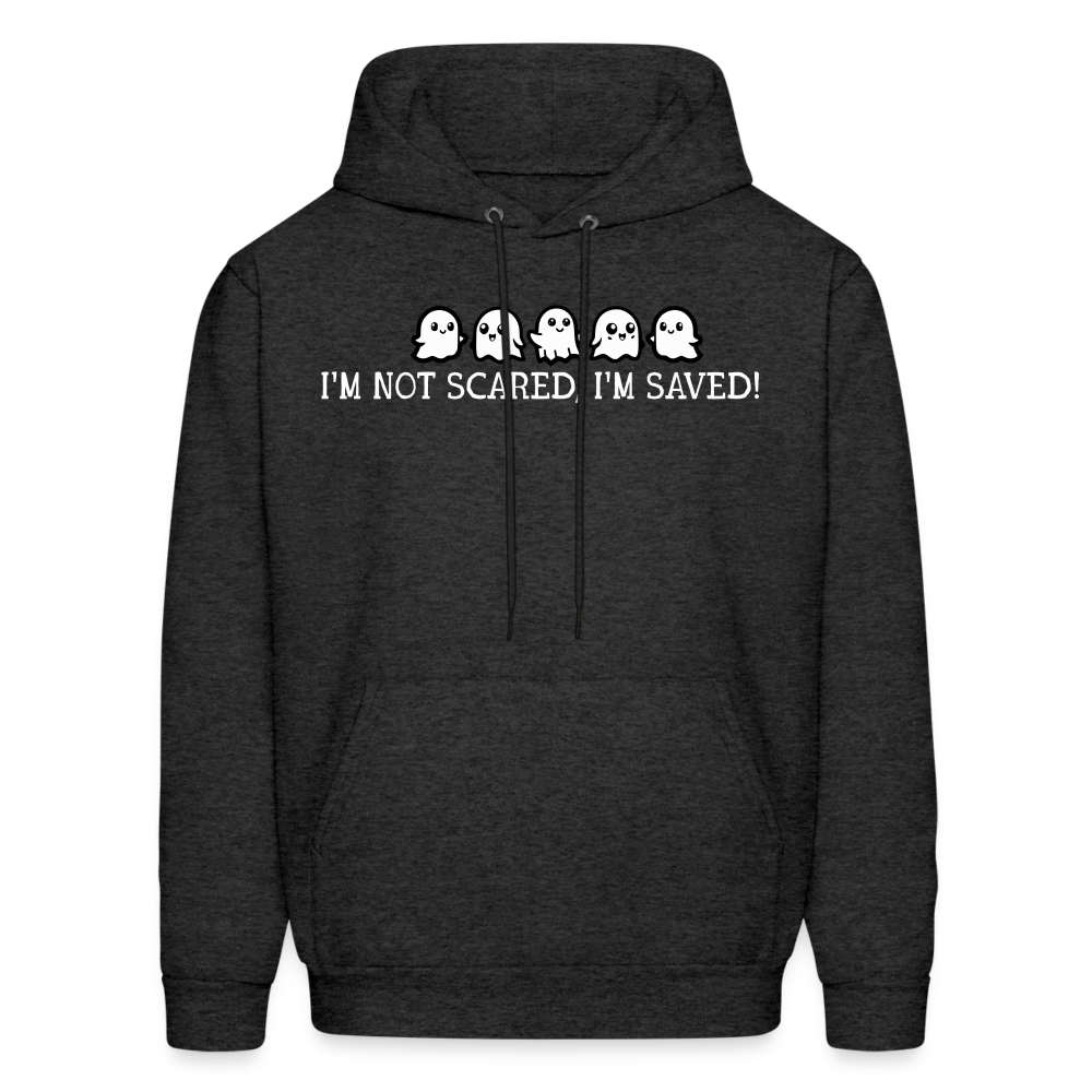 I'm Not Scared I'm Saved (W) Men's Hoodie - charcoal grey